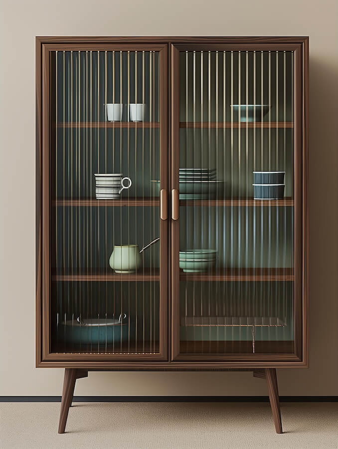 modern-cabinet-with-glass-doors-and-slats