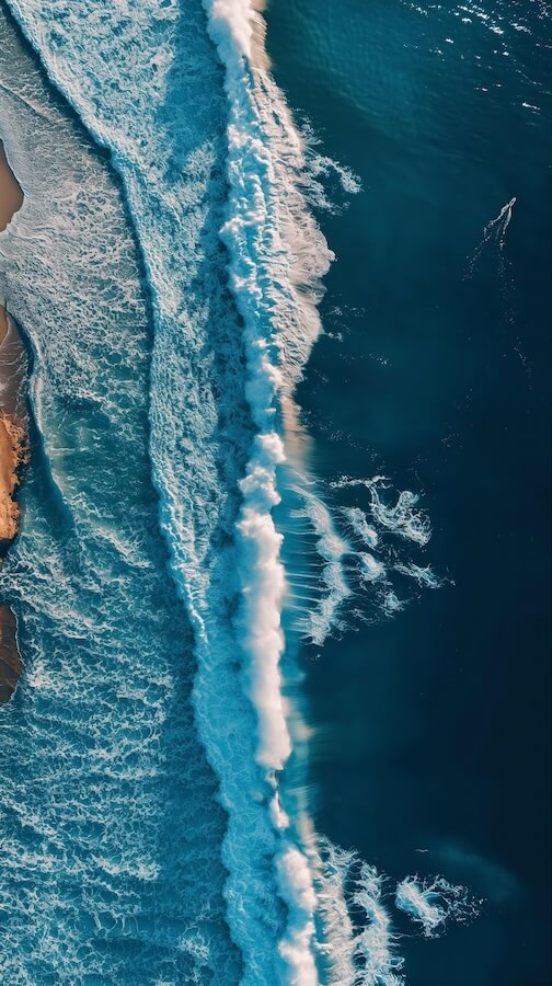 realistic-shot-of-an-aerial-view-of-ocean-waves-in-sharp-focus