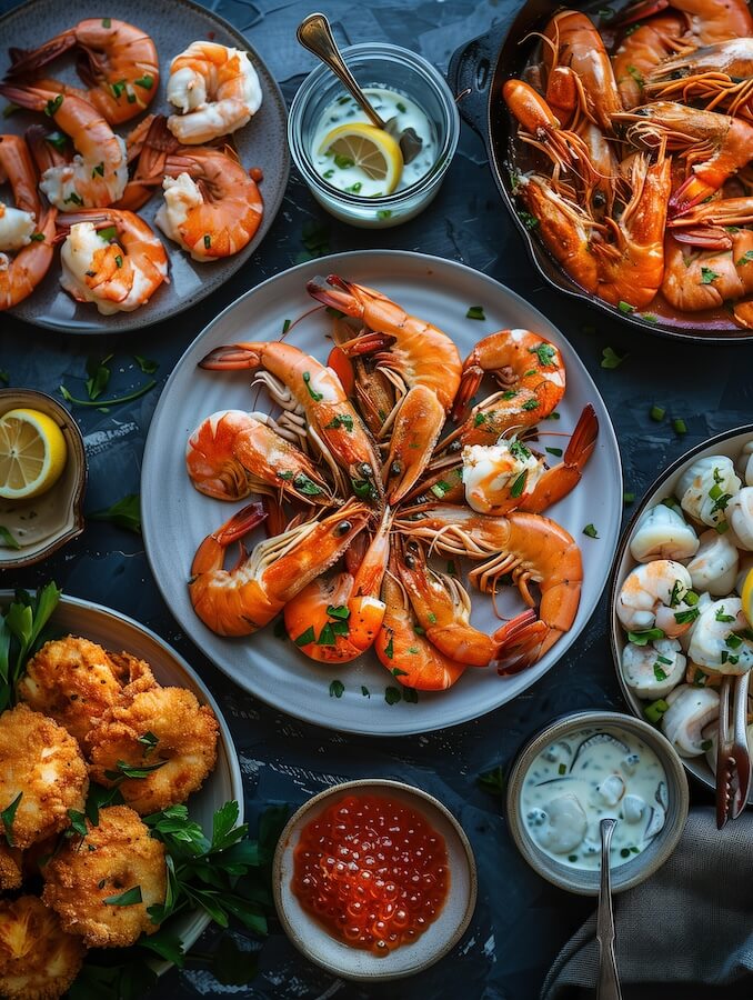 seafood-platter-with-shrimps-and-fish-with-aioli-sauce-on-the-side