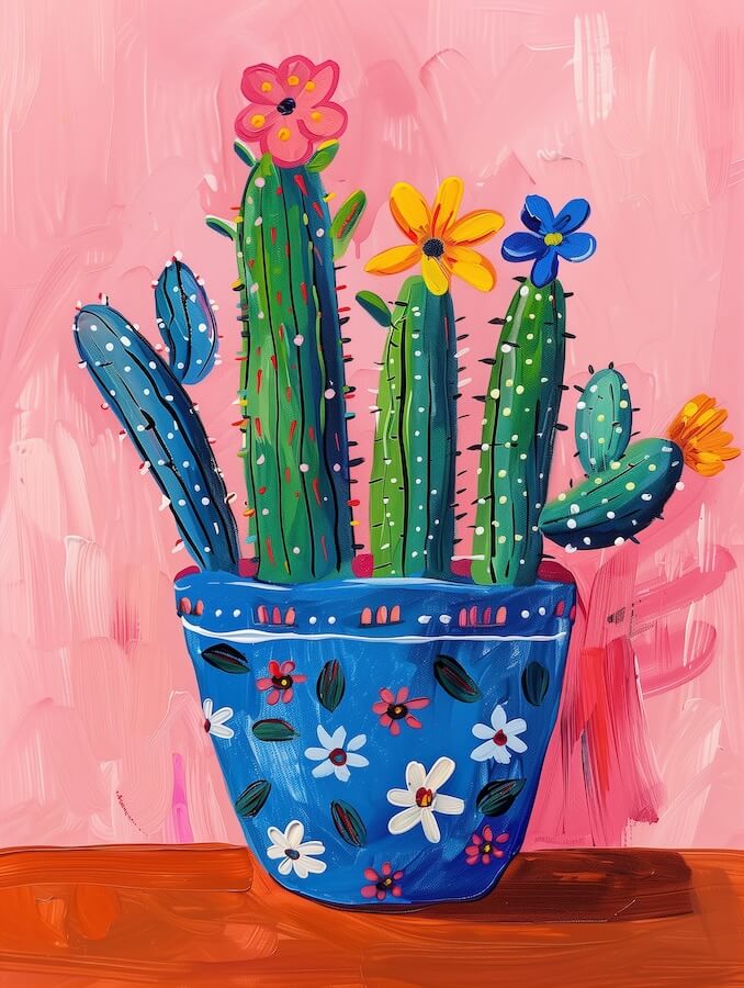 simple-cactus-painting-in-a-blue-pot