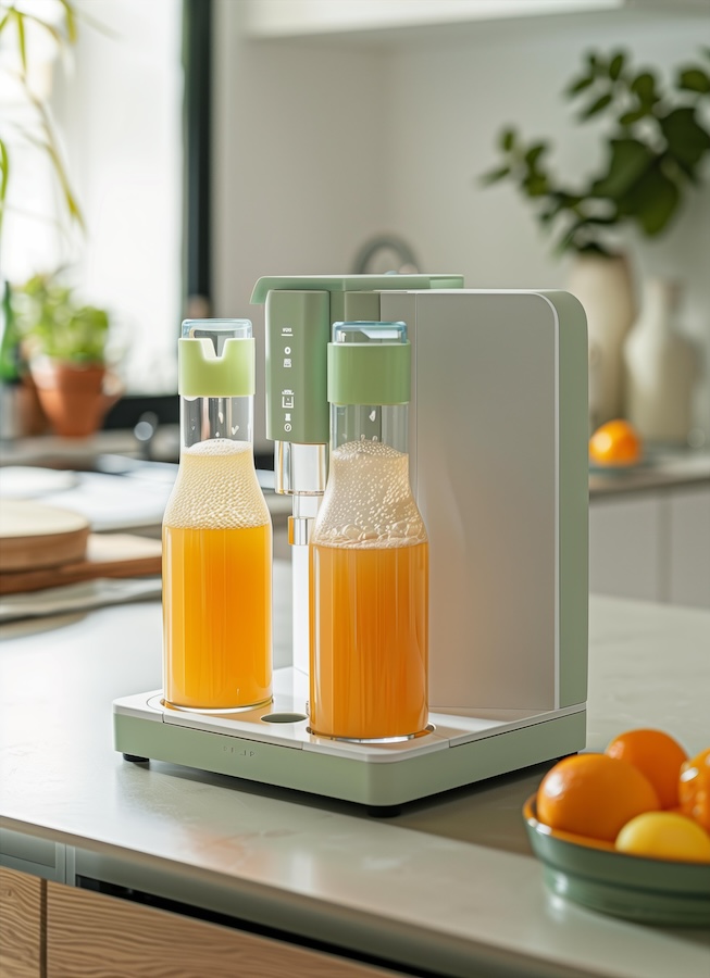 sleek-juice-daily-rows-machine-sat-on-the-kitchen-counter