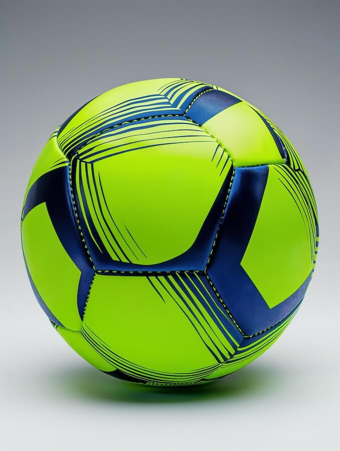 soccer-ball-with-a-lime-green-and-blue-design