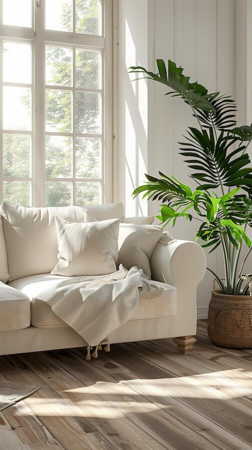 white-sofa-with-wooden-legs-and-light-colored-cushions