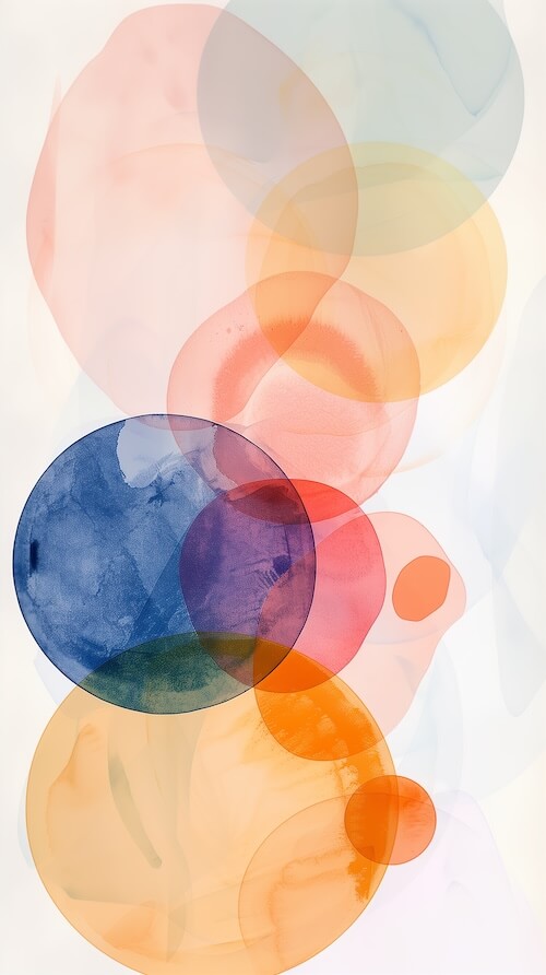abstract-watercolor-painting-of-colorful-circles-and-shapes