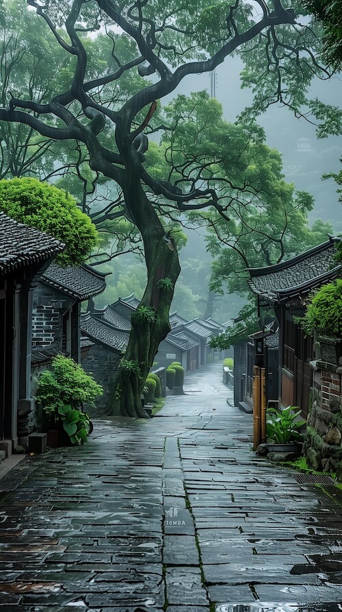 ancient-chinese-village-street-lined-with-black-bricks