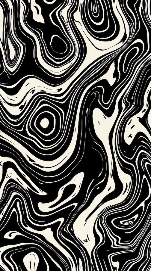 black-and-white-pattern-of-swirling-lines