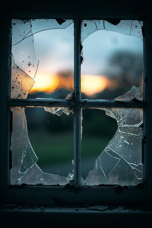 broken-window-with-the-view-of-sunset-inside-an-old-house