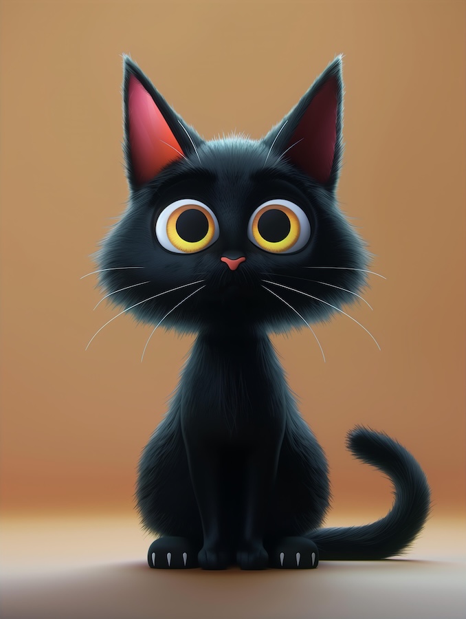 cartoon-disney-character-design-of-a-cute-black-cat-with-big-eyes