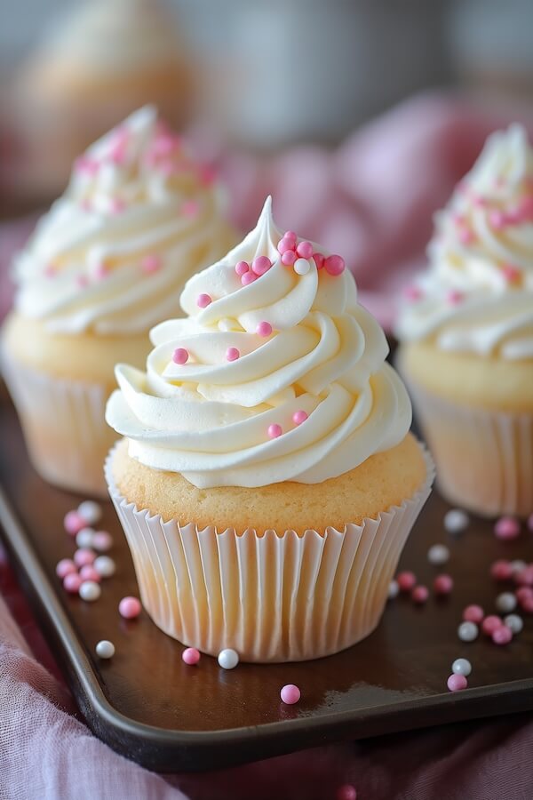 classic-white-cupcake-frosting-with-pink-and-pearl-sprinkles