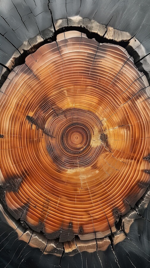 cross-section-of-an-old-tree-trunk-with-visible-rings