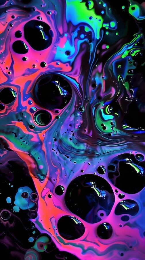 dark-neon-liquid-background-with-bubbles-and-colorful-swirls