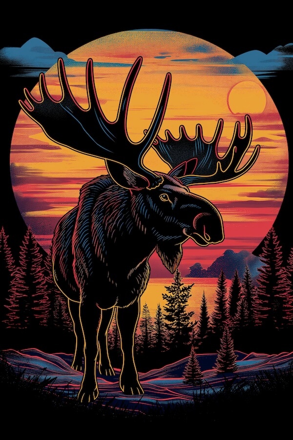 digital-vector-art-illustration-of-an-alaskan-moose