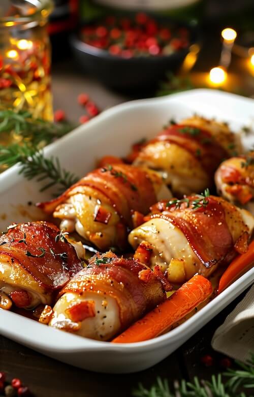 dish-of-bacon-wrapped-chicken-with-carrots