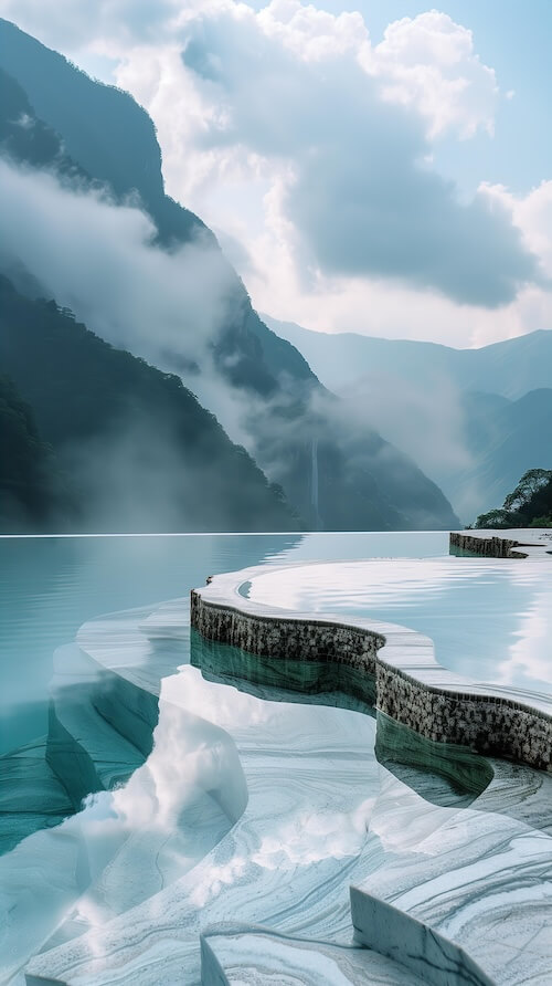 hot-spring-pool-in-the-valley-surrounded-by-white-marble