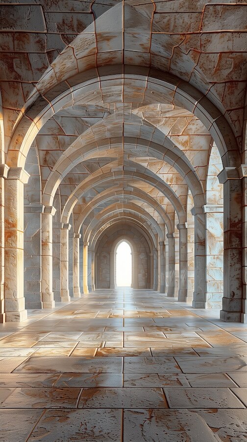 large-room-with-arched-walls-made-of-white-and-brown-stone