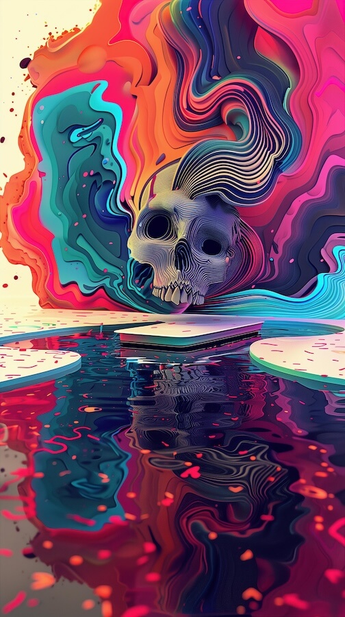 psychedelic-swirls-of-color-with-reflection-on-the-surface