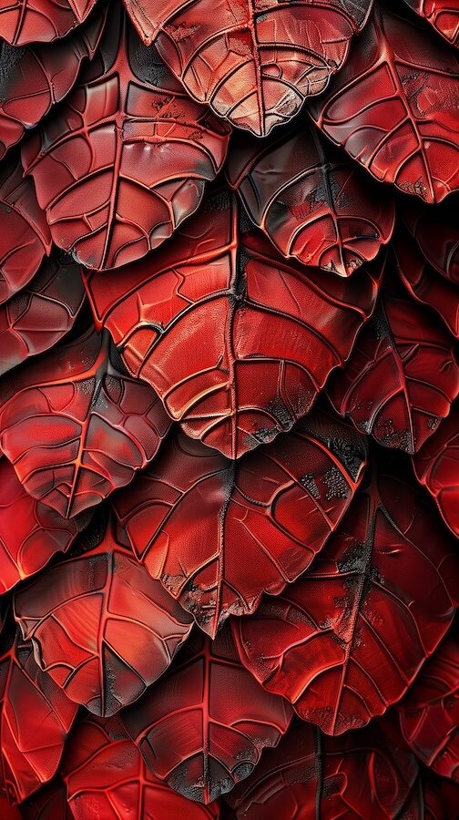 red-dragon-scales-made-of-dark-red-leaves