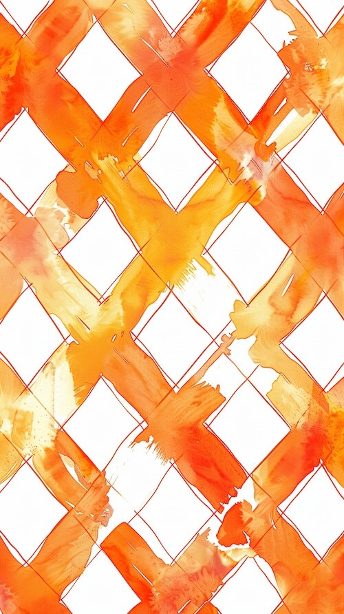 seamless-pattern-with-watercolor-orange-crosshatching