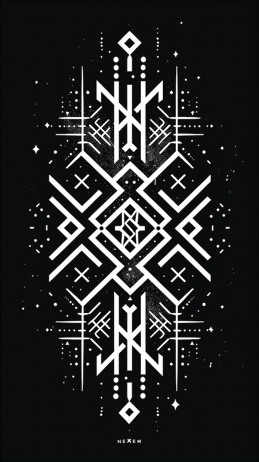 symmetrical-geometric-pattern-with-runes-and-celestial-motifs