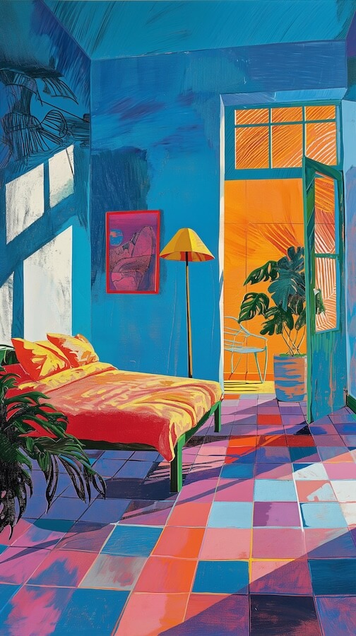 vibrant-and-colorful-bedroom-scene-in-the-style-of-david-hockney