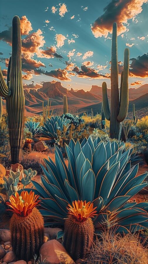 vibrant-desert-landscape-with-towering-cacti