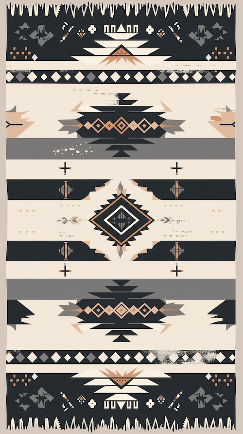 flat-illustration-of-a-symmetrical-pattern-in-the-style-of-aztec