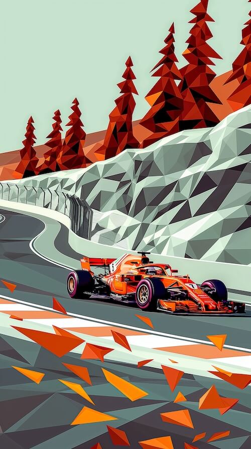graphic-design-poster-of-an-f2-car-racing-on-a-mountain-circuit