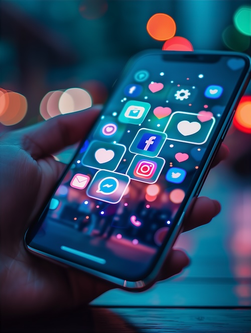 iphone-with-social-media-icons-glowing-on-the-screen