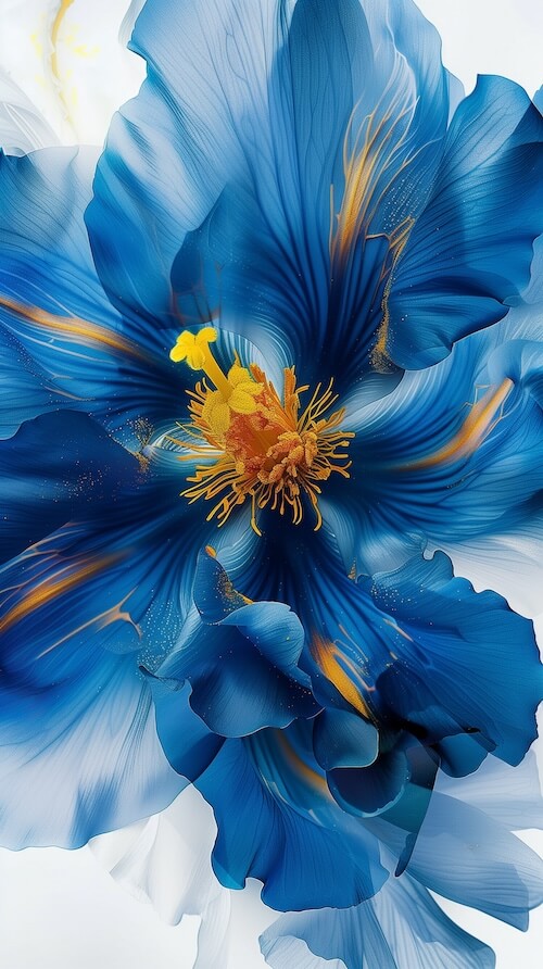 large-blue-peony-flower-with-golden-stamens