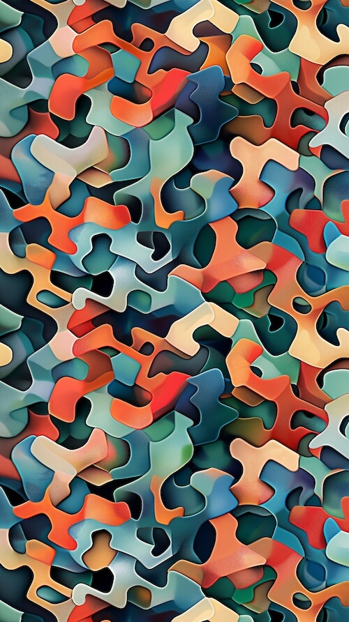 pattern-of-interlocking-puzzle-pieces-in-various-colors