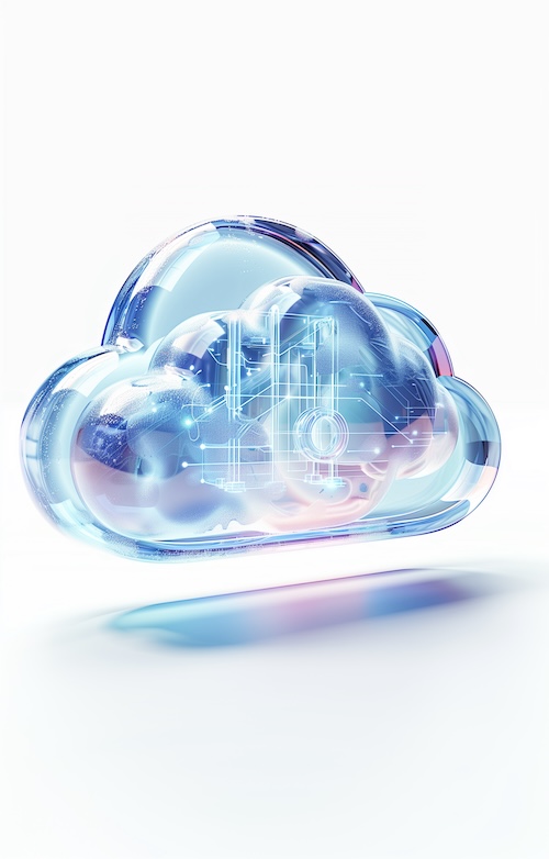 3d-rendering-of-cloud-icon-with-digital-and-technological-elements