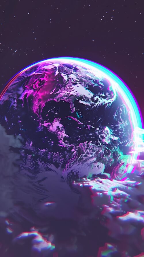 glowing-purple-and-blue-planet-earth-with-an-aura-of-light