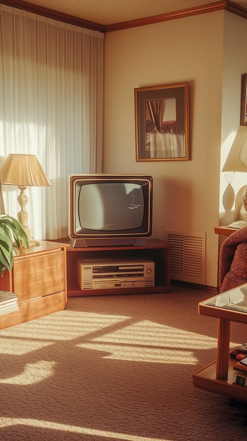 retro-living-room-with-a-vintage-television-set-in-the-corner