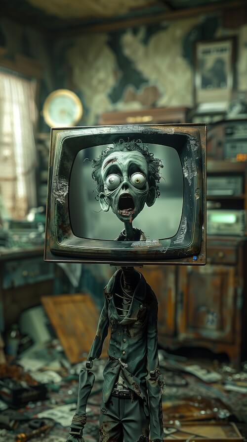 scary-zombie-with-its-head-stuck-in-an-old-television