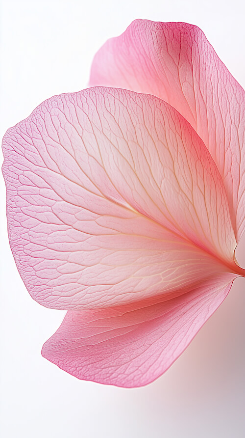 close-up-of-a-petal-with-pink-petals-against-a-white-background