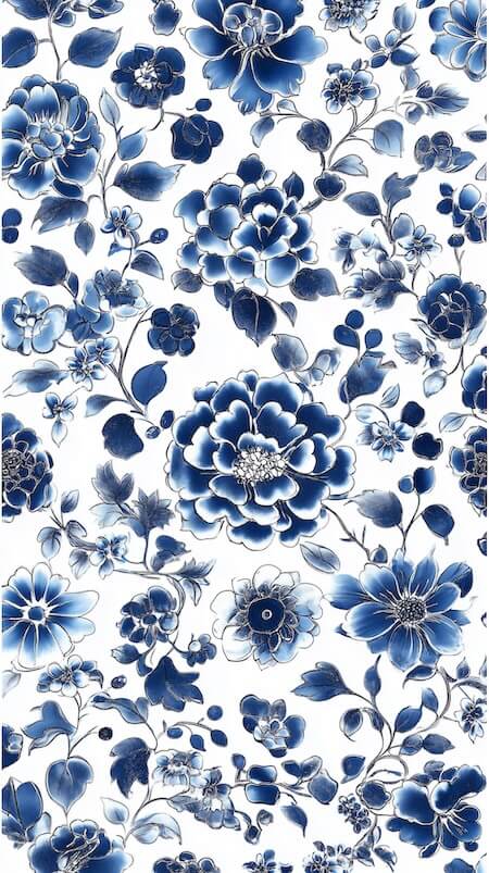 blue-and-white-porcelain-pattern-with-large-flowers