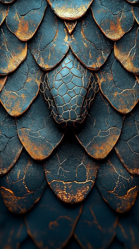 dragon-scale-background-with-a-dark-blue-and-gold-color-scheme