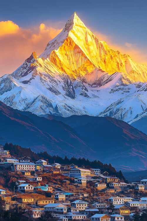 golden-sunset-shines-on-the-top-of-snow-capped-mountains