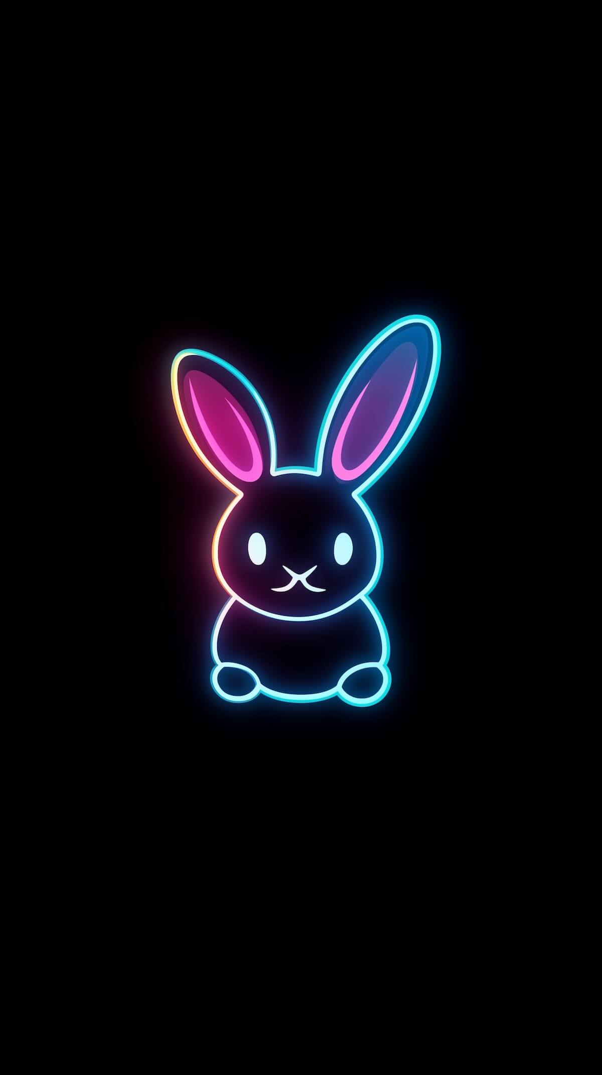 logo-design-of-neon-glowing-very-tiny-rabbit-with-big-ears