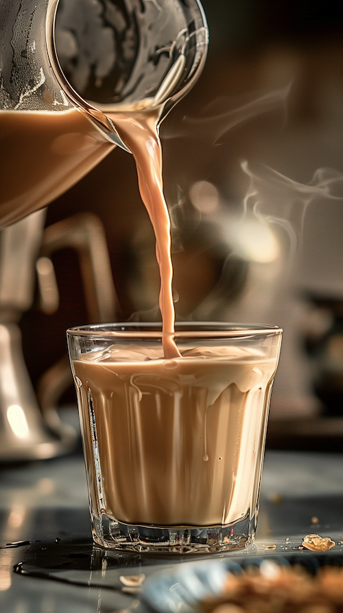 milk-being-poured-into-a-glass-filled-with-chai-tea