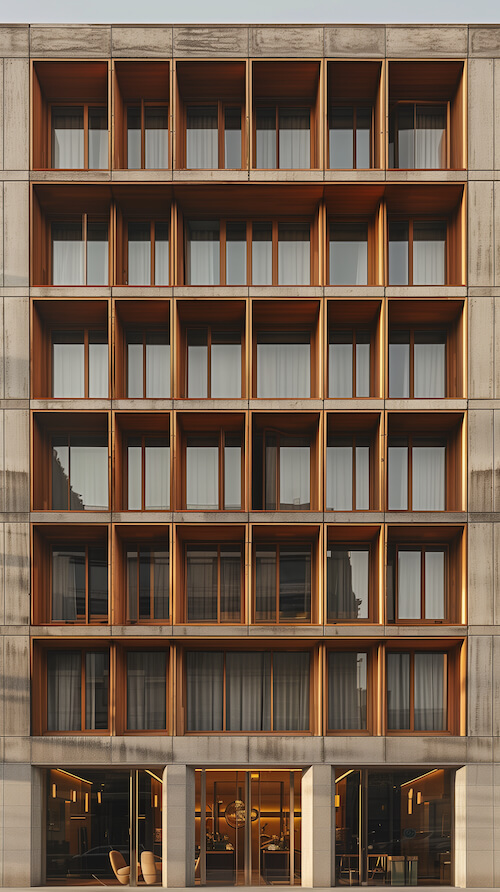 modern-hotel-facade-with-wooden-balconies