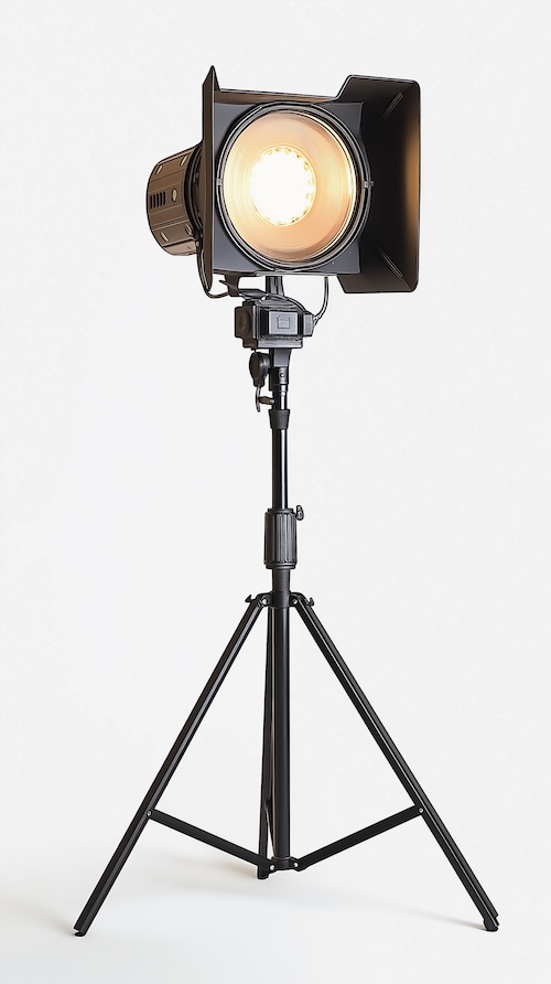 photo-of-studio-light-on-tripod-isolated-on-white-background