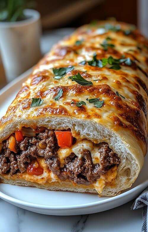 perfectly-baked-stromboli-filled-with-ground-beef-and-vegetables