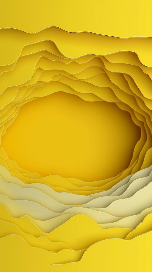 yellow-paper-cut-background-with-waves