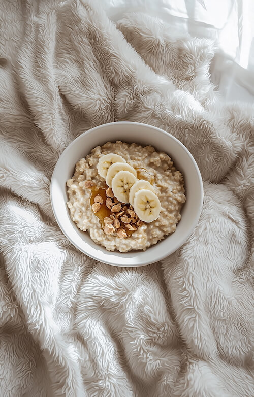 bowl-of-delicious-white-banana-and-honey-themed-porridge
