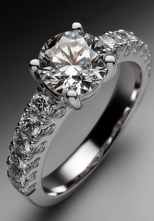 engagement-ring-with-a-white-gold-band-and-a-round-cut-diamond