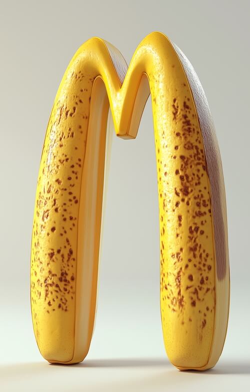 illustration-of-two-bananas-in-the-shape-of-the-mcdonalds-logo