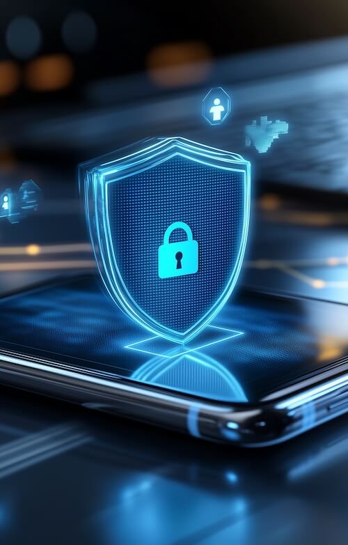 digital-shield-with-an-icon-of-a-lock-floating-above-the-screen