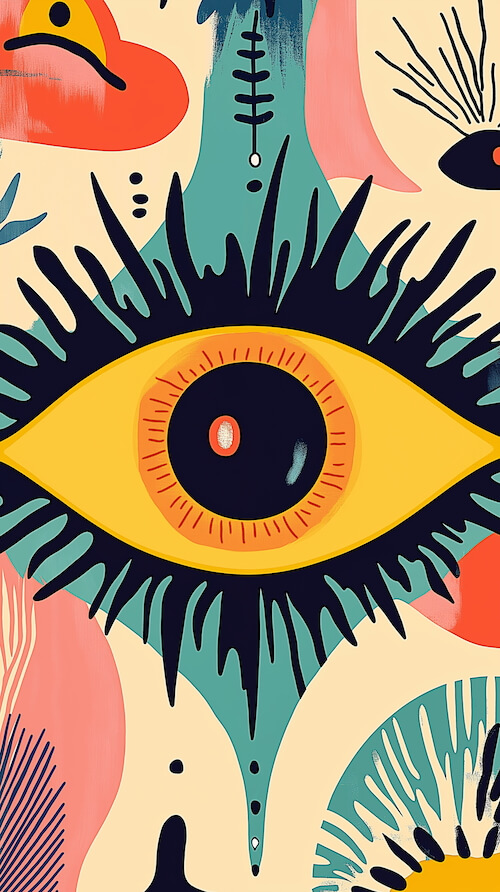 flat-illustration-of-an-eye-with-bold-shapes-and-patterns