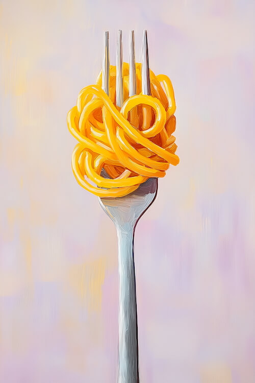 oil-painting-of-spaghetti-on-a-fork